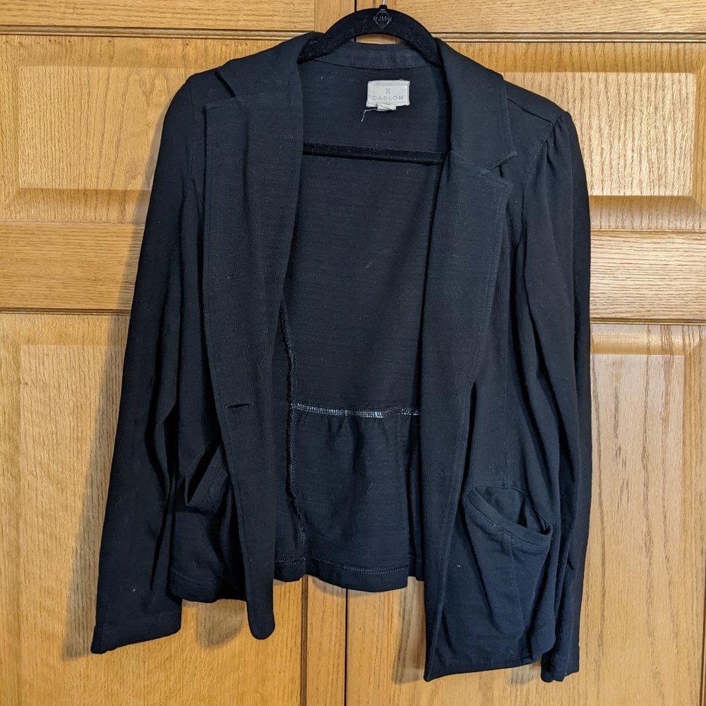 Caslon Knit One-Button Blazer